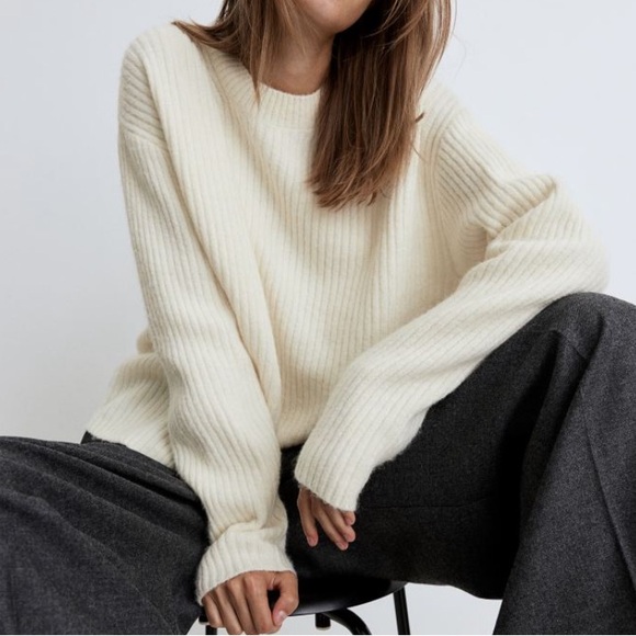 H&M rib knit sweater size L - Picture 3 of 6